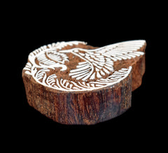 Indian Wood Printing Block - Hummingbird (10cm)