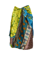 Tea Calf Length Sari Silk Wrap Skirt 70"