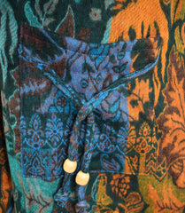 Floral Fleece Harem Trousers