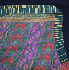 Sari Silk Wrap Skirt XL 66"