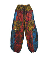 Floral Fleece Harem Trousers