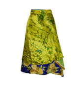 Tea Calf Length Sari Silk Wrap Skirt 70"