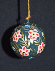 Set of 4 Small Fair Trade Hand-Painted Christmas Baubles