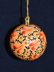 Set of 4 Small Fair Trade Hand-Painted Christmas Baubles