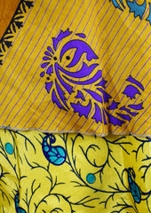 Knee Length Sari Silk Wrap Skirt 60"