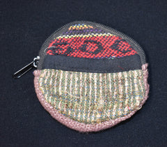 Woven Cotton Round Coin Purse