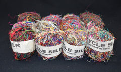 Recycled Sari Silk Thread Balls (12 Multipack)