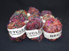 Recycled Sari Silk Thread Balls (9 Multipack)