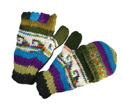 Knitted Wool Lined Hunter Gloves