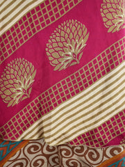 Knee Length Sari Silk Wrap Skirt 58"