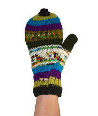 Knitted Wool Lined Hunter Gloves