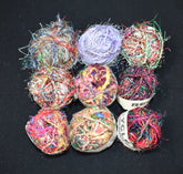 Recycled Sari Silk Thread Balls (9 Multipack)