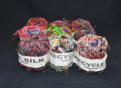 Recycled Sari Silk Thread Balls (9 Multipack)