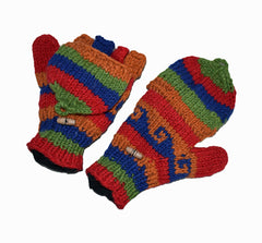 Knitted Wool Lined Hunter Gloves