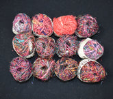 Recycled Sari Silk Thread Balls (12 Multipack)