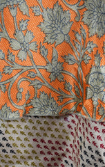 Knee Length Sari Silk Wrap Skirt 58"