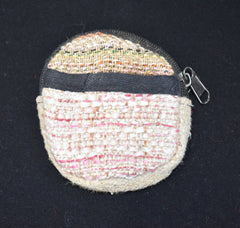 Woven Cotton Round Coin Purse
