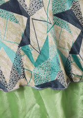 Knee Length Sari Silk Wrap Skirt 58"