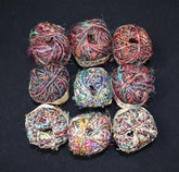 Recycled Sari Silk Thread Balls (9 Multipack)