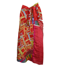Sari Silk Wrap Skirt 2XL 72"
