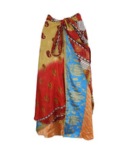 Sari Silk Wrap Skirt XL 66"
