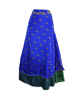 Sari Silk Wrap Skirt 2XL 72"