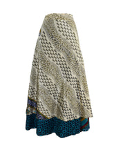 Sari Silk Wrap Skirt XL 66"
