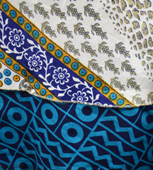 Sari Silk Wrap Skirt XL 66"