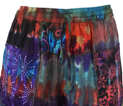 Tie Dye Patchwork Trousers