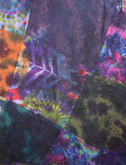 Tie Dye Patchwork Wrap Skirt