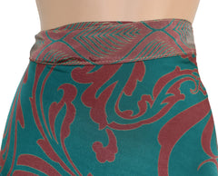 Sari Silk Wrap Skirt 2XL 72"