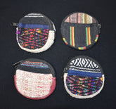 Woven Cotton Round Coin Purse