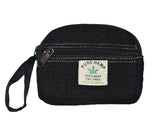 Large Black Hemp Purse