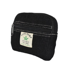 Large Black Hemp Purse