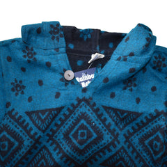 Elephant Pattern Acrylic Fleece Poncho