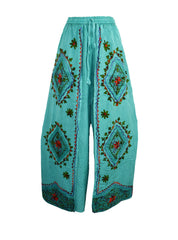 Embroidered Fisherman Style Trousers