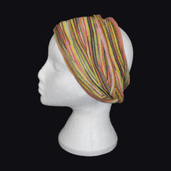 Long Double Striped Cotton Hair Band