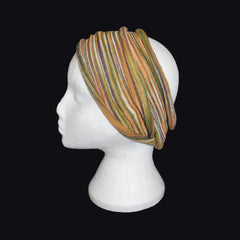 Long Double Striped Cotton Hair Band