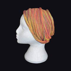 Long Double Striped Cotton Hair Band