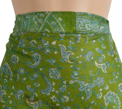 Tea Calf Length Sari Silk Wrap Skirt 56"