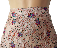 Tea Calf Length Sari Silk Wrap Skirt 48"