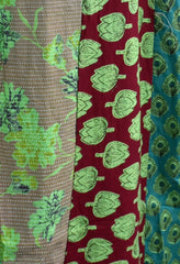 Wide Leg Patchwork Trousers