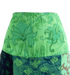 Wide Leg Patchwork Trousers