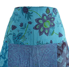 Wide Leg Patchwork Trousers