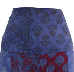 Wide Leg Patchwork Trousers