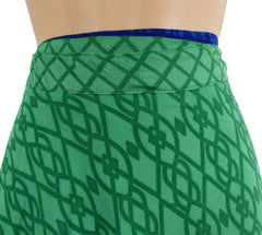 Sari Silk Wrap Skirt M 48"