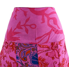 Wide Leg Patchwork Trousers