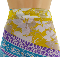 Sari Silk Wrap Skirt 2XL 70"