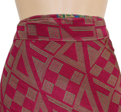 Sari Silk Wrap Skirt 2XL 70"