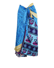 Sari Silk Wrap Skirt 2XL 70"